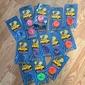 Magic Worm Toy Lot - Assorted Bright Colors 15 count Great party favor for kids